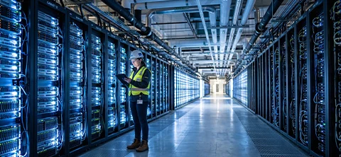 Data center operational insights infographic
